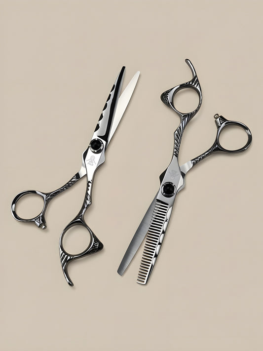 Arashi Glide – Professionelle 6" Rechtshändige Japanische Friseurschere aus Edelstahl