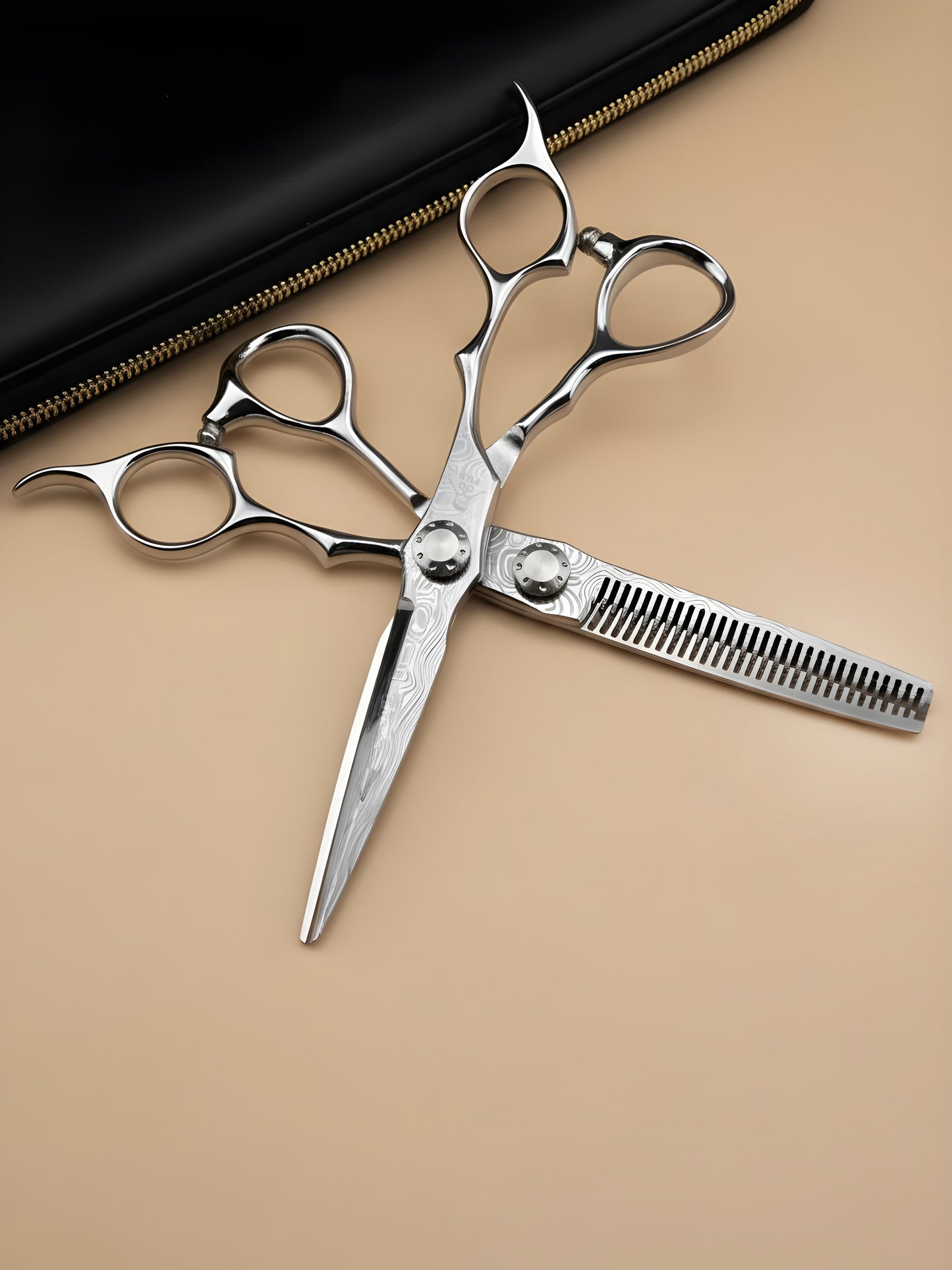 Tensei Steel - Professional 6" Right-handed Japanese Damascus Steel Hairdressing Scissors