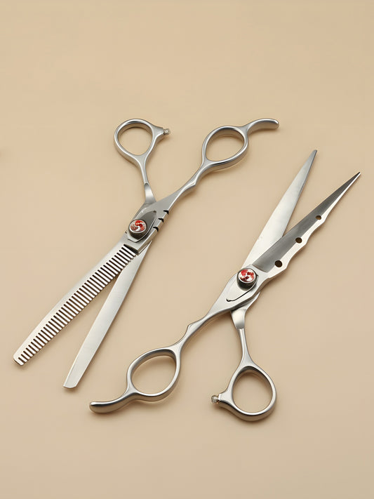 Whispurr Shears – Professional 7" Left-Handed Japanese Steel Pet Grooming Scissors