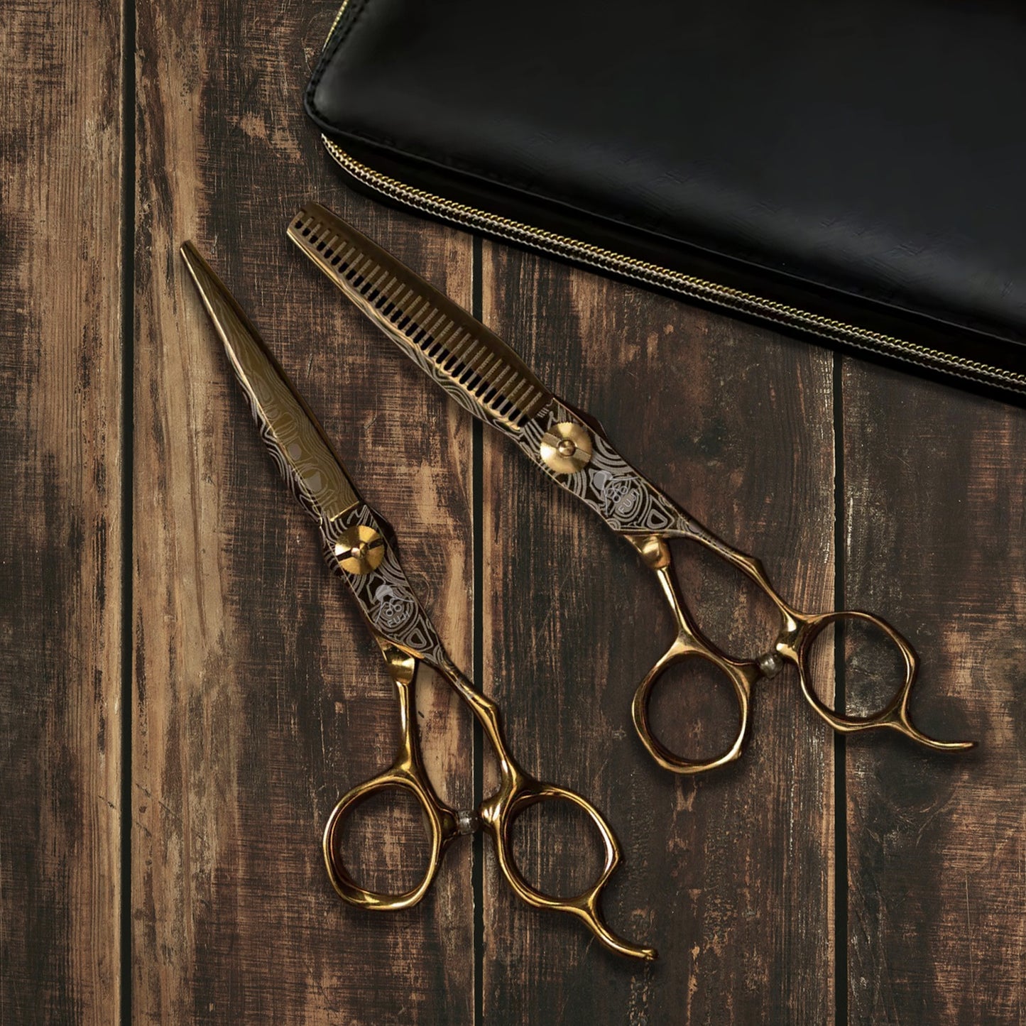 Yume Sharp - Professional 6" Right-handed Japanese Damascus Steel Hairdressing Scissors