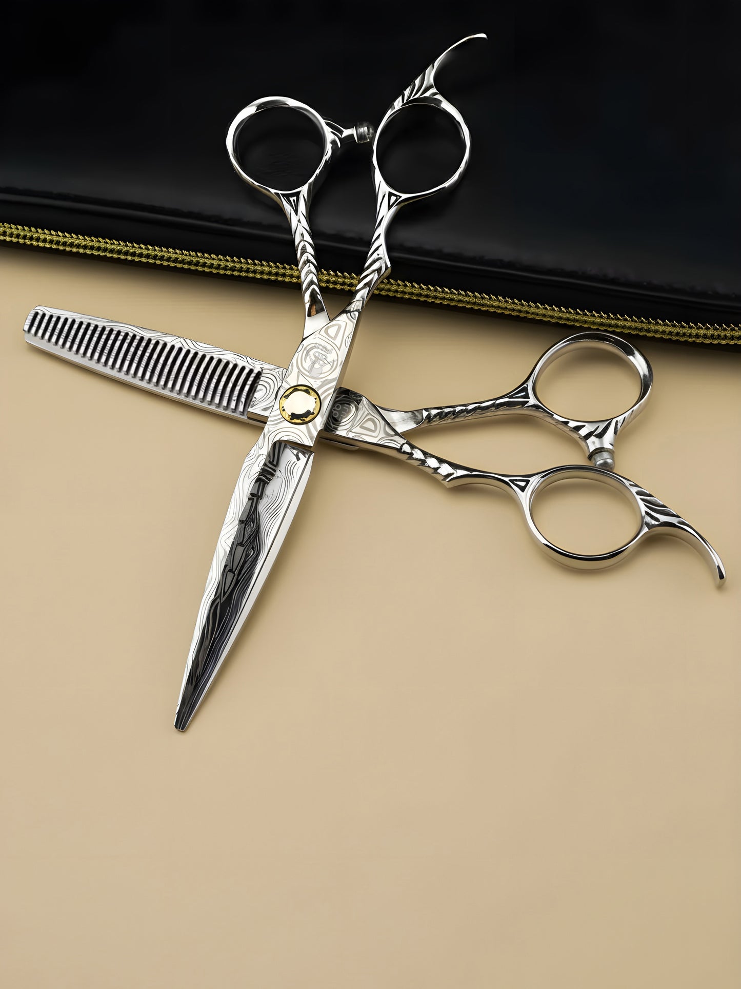 Akari Shine – Professional 6" Left-Handed Japanese Steel Hairdressing Scissors