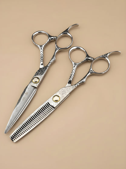 Akari Shine – Professional 6" Left-Handed Japanese Steel Hairdressing Scissors
