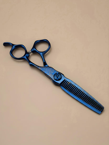 Ame Whisper – Professional 6" Right-Handed Japanese Blue Damascus Steel Hairdressing Scissors