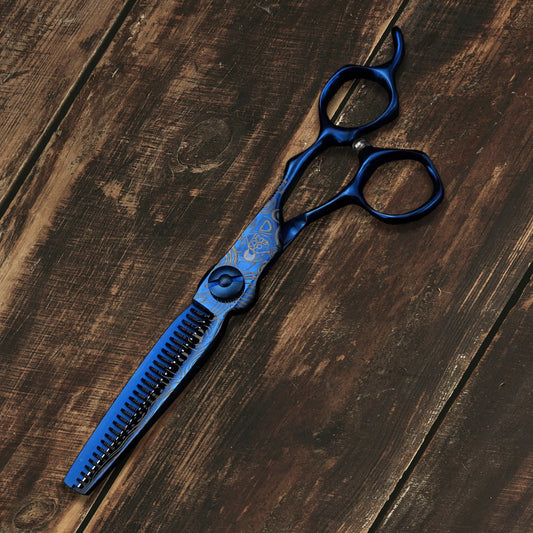 Ame Whisper - Professional 6" Right-handed Japanese Blue Damascus Steel Hairdressing Scissors