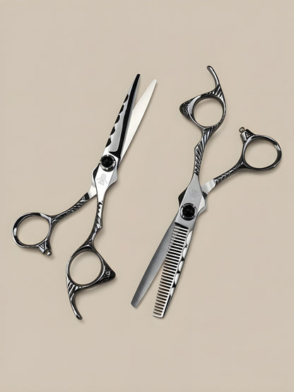 Arashi Glide – Tijeras Profesionales 6" para Diestros, Acero Japonés de Alta Precisión