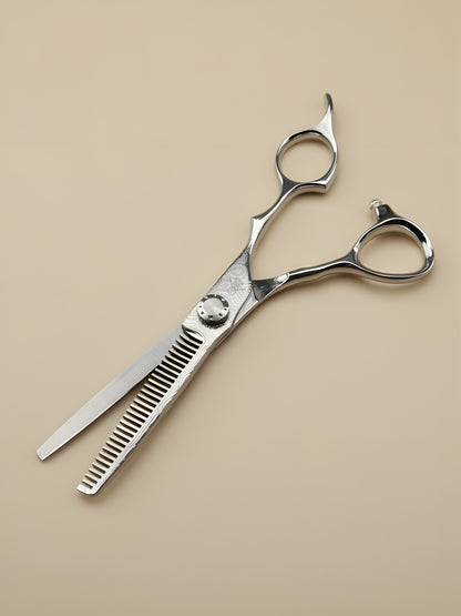 Mizuki Line – Professionelle 6,5" Rechtshändige Japanische Damascus-Friseurschere