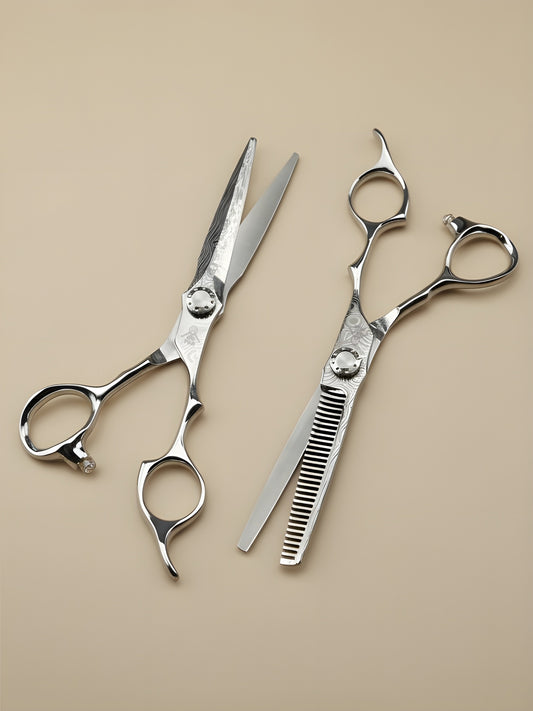 Mizuki Line – Professional 6.5" Right-Handed Japanese Damascus Steel Hairdressing Scissors