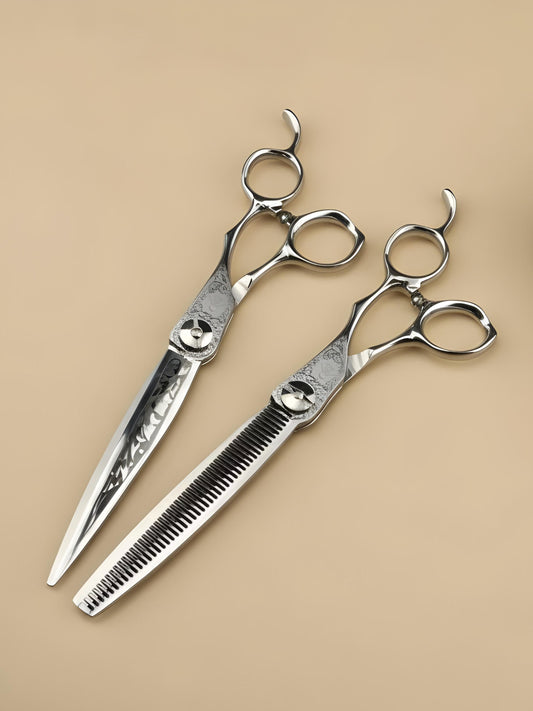Mizuki Pro - Professional 7" Right-handed Japanese Damascus Steel Hairdressing Scissors