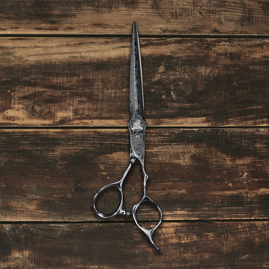 Mizuki Line - Professional 6.6" Right-handed Japanese Damascus Steel Hairdressing Scissors