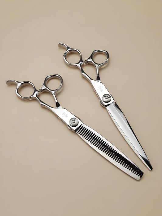 Pawluxe Edge – Professional 7" Right-Handed Japanese Steel Pet Grooming Scissors