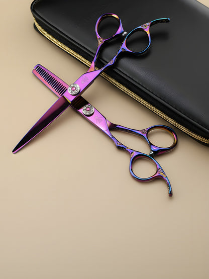Rin Harmony – Professional 6" Left-Handed Japanese Steel Hairdressing Scissors