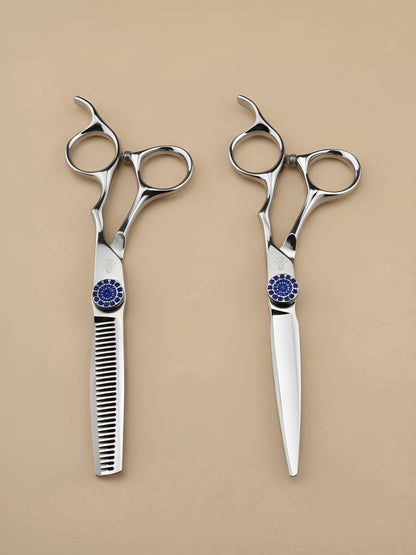 Sapphire Line – Professional 6" Right-Handed Japanese Steel Hairdressing Scissors