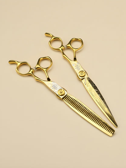 Satori Touch – Professional 7" Right-Handed Japanese Damascus Steel Hairdressing Scissors