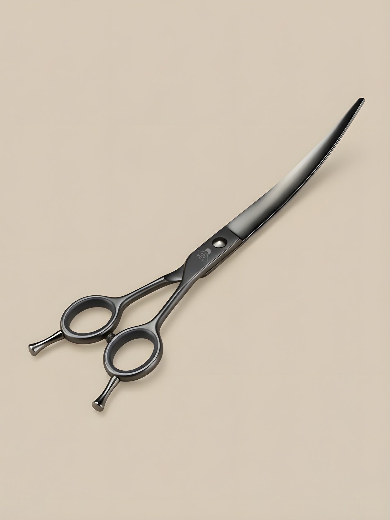 SilkenPaw – Professional 7.5" Matte Curved Right-Handed Japanese Steel Pet Grooming Scissors