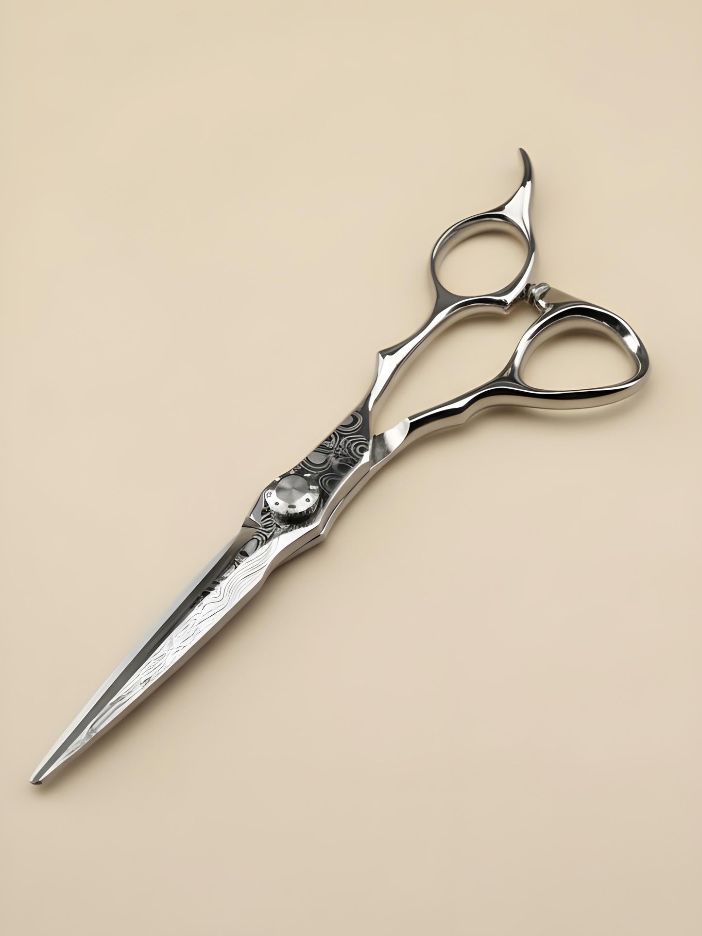 Tensei Steel – Ciseaux de Coiffure Professionnels 6" Droitier, Acier Damas Japonais