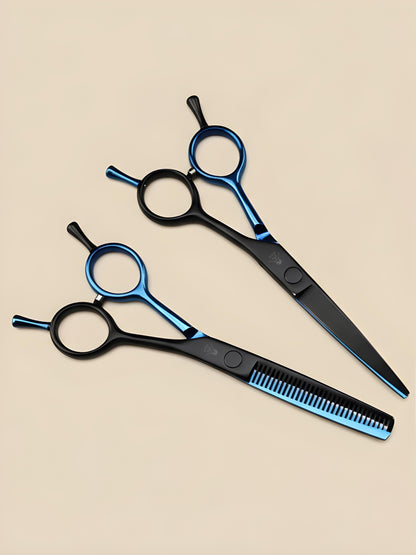 Yami Azure – Tijeras de Peluquería Profesionales 5.5" para Diestros, Acero Japonés