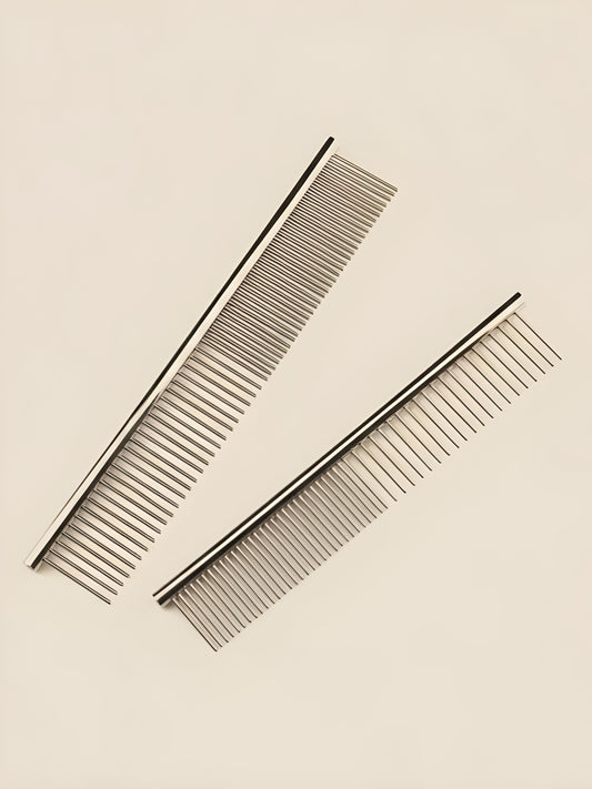 Professional Steel Pet Grooming Comb – Stainless Steel Finishing &amp; Detangling Comb
