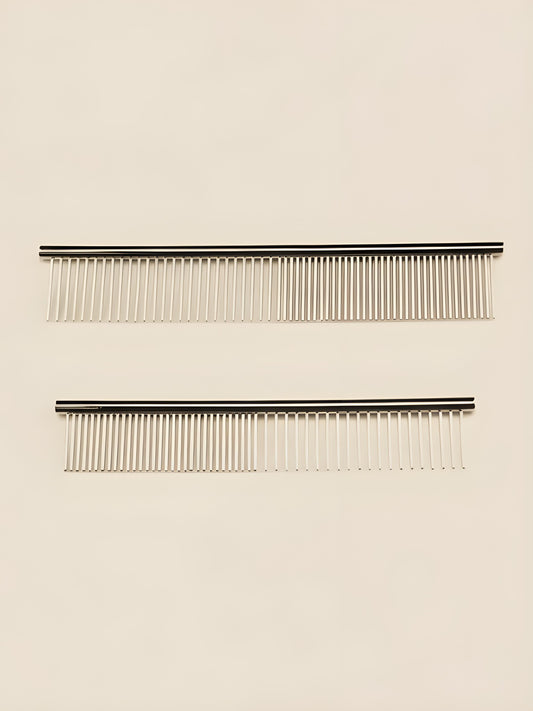 Professional Steel Pet Grooming Comb – Stainless Steel Finishing &amp; Detangling Comb