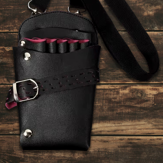 Multifunction vegan leather scissors bag